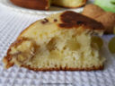 Torta con uva e noci cotta in padella