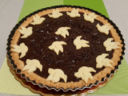 Crostata con crema al cioccolato fondente