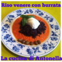 Riso venere con burrata