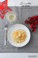 Risotto con capesante e pistacchi