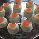 Tea Sandwich: Tramezzini con Uova di Salmone e Cetrioli