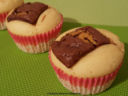 Muffin  all'olio con cioccolato al cuore mou