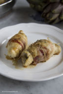 Involtini di carciofi glassati al miele