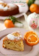 Torta all'acqua con clementine e mela (senza uova, senza lattosio)