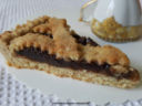 Crostata integrale con marmellata di arancia e cioccolato