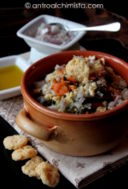 Ribollita con Pane Integrale ai Semi di Zucca e Crumble di Formaggio