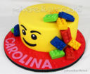 Lego cake: torta in pasta di zucchero  a tema Lego per il compleanno di una bimba