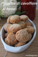 Polpette di cavolfiore al forno