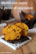 Muffin con la zucca e le gocce di cioccolato