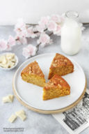 Torta integrale di carote e cioccolato bianco