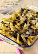 Penne al forno con cime di rapa e porcini