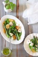 Asparagi, spinacini e mozzarella