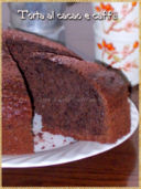 Torta al cacao e caffè