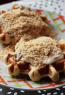 Gaufres con Crema di Cioccolato Bianco