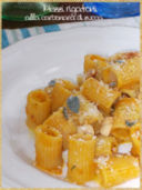 Mezzi rigatoni alla carbonara di zucca