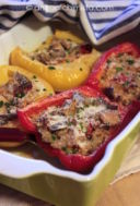 Barchette di Peperoni con Melanzane