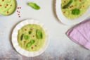 Risotto con caprino e asparagi