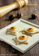 Tartine con uova di quaglia e tartufo