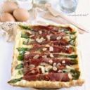 Torta rustica di asparagi e prosciutto crudo