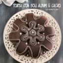 TORTA CON SOLI ALBUMI E CACAO SENZA BURRO