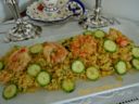 Cuscus gamberi zucchine e curry, ricetta estiva