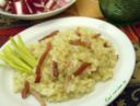 Risotto porri e speck