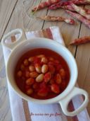 Fagioli borlotti freschi al pomodoro