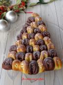 Albero di Natale dolce di panbrioche