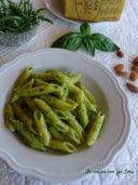 Pasta al pesto di rucola e basilico