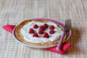 Crêpes con lamponi per una merenda in dolcezza
