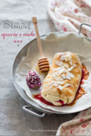 Strudel con opunzie e miele–Reddish prickly pears strudel