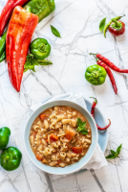 Pasta e fagioli estiva