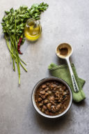 Zuppa di fagioli e melanzane