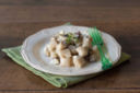 Gnocchi con melanzane, feta e timo per donnamoderna.com
