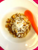 Pappe! Maccheroncini con lenticchie e crema di carote