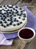 Cheese cake al cioccolato bianco e mirtilli