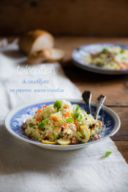 Tabouleh di cavolfiore, con peperone, sedano e basilico