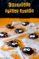 Chocolate spider donuts