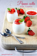 Panna cotta alle fragole