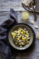 Insalata di quinoa con feta e mango - Quinoa salad with feta and mango