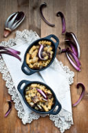 Fusilli gratinati con radicchio e gorgonzola