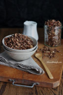 Granola al cioccolato e mandorle