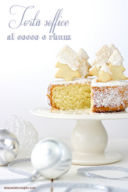 Torta soffice al cocco e rhum (con abeti di biscotto)