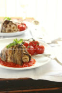 Sformatini di mezze maniche e melanzane alle due ricotte