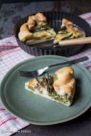 Torta salata asparagi guanciale e scamorza