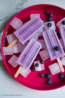 Popsicle frozen yogurt e mirtilli ricetta