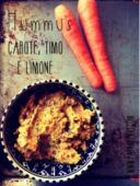 Hummus carote, timo e limone