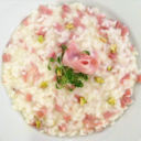 Risotto con germogli di crescione e Mortadella di Bologna IGP