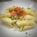 Pasta al salmone e finta panna