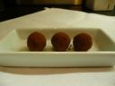 black chocolate truffles all'arancia